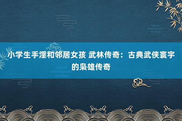 小学生手淫和邻居女孩 武林传奇：古典武侠寰宇的枭雄传奇